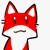 Emoticon ナイフを持つレッドフォックス悪